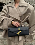 Vintage Women's Short Trench Coat with Turn-Down Collar and Shoulder Pads – Stylish Women's Jacket 6