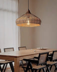 Vionel | Vintage Wicker Rattan Hanging Lamp 7