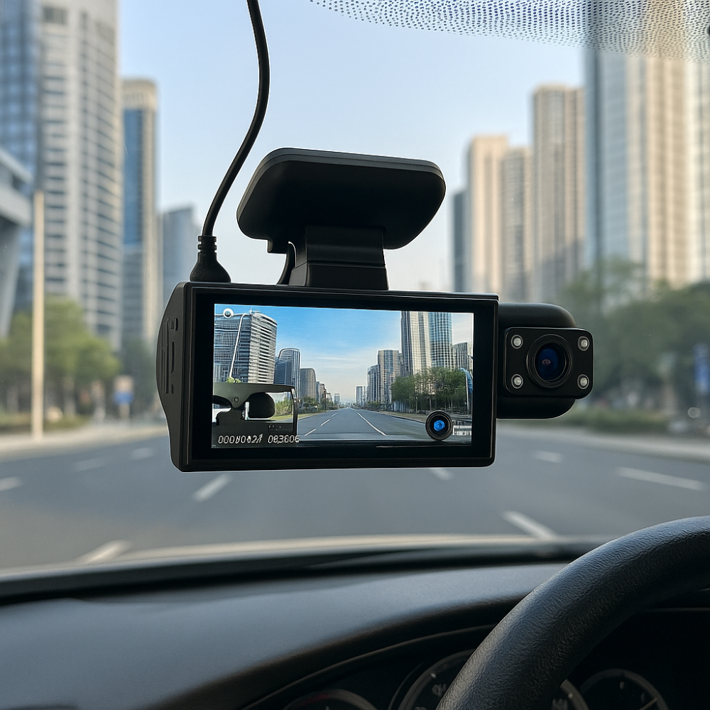 VisionGuard | Advanced Dual Lens 1080p Car Dash Camera with WiFi 4