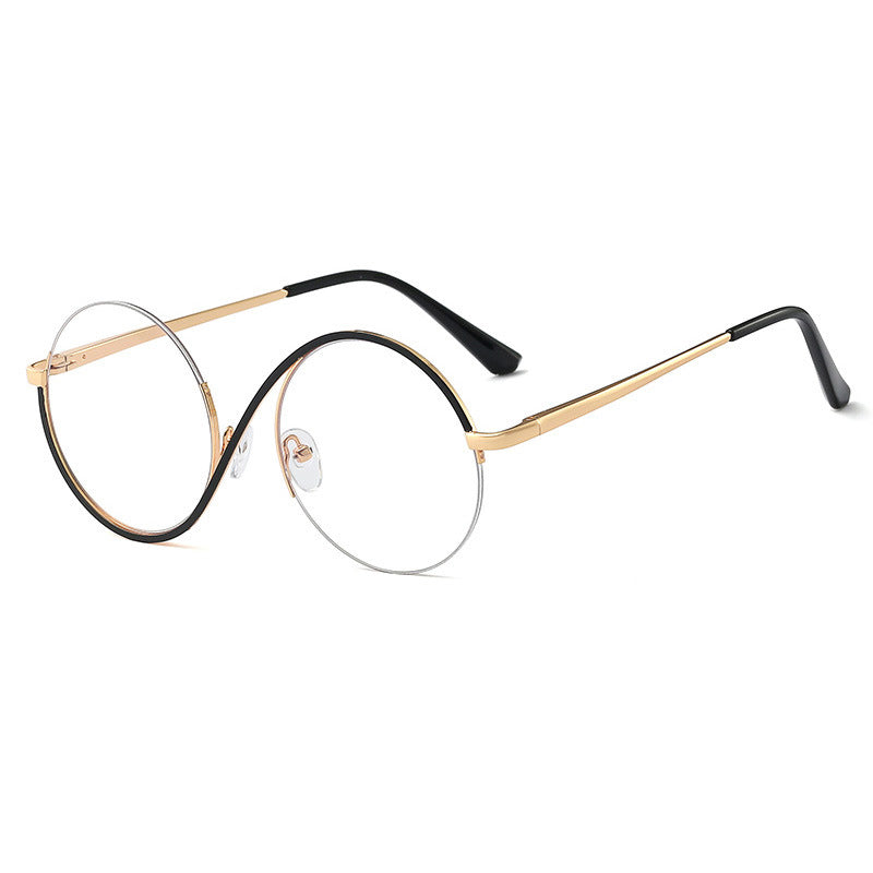 VistaVerve | Cross Semi-Rim Round Eyeglasses for a Smart, Contemporary Look 6