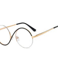 VistaVerve | Cross Semi-Rim Round Eyeglasses for a Smart, Contemporary Look 6
