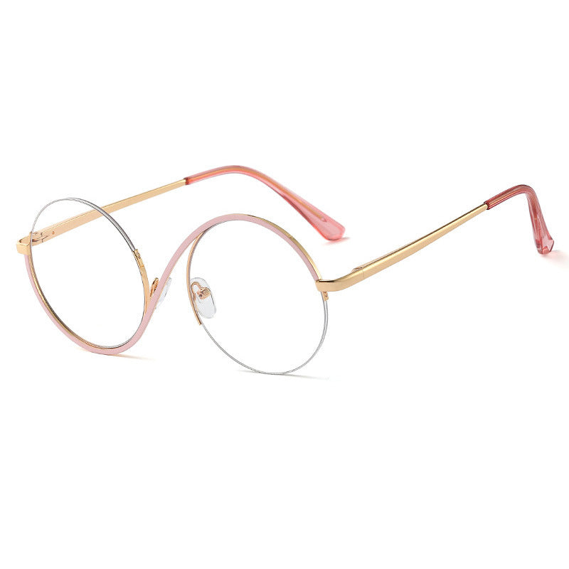 VistaVerve | Cross Semi-Rim Round Eyeglasses for a Smart, Contemporary Look 7