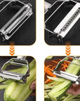 VitaSteel | Efficient Ergonomic Stainless Steel Vegetable Peeler 4