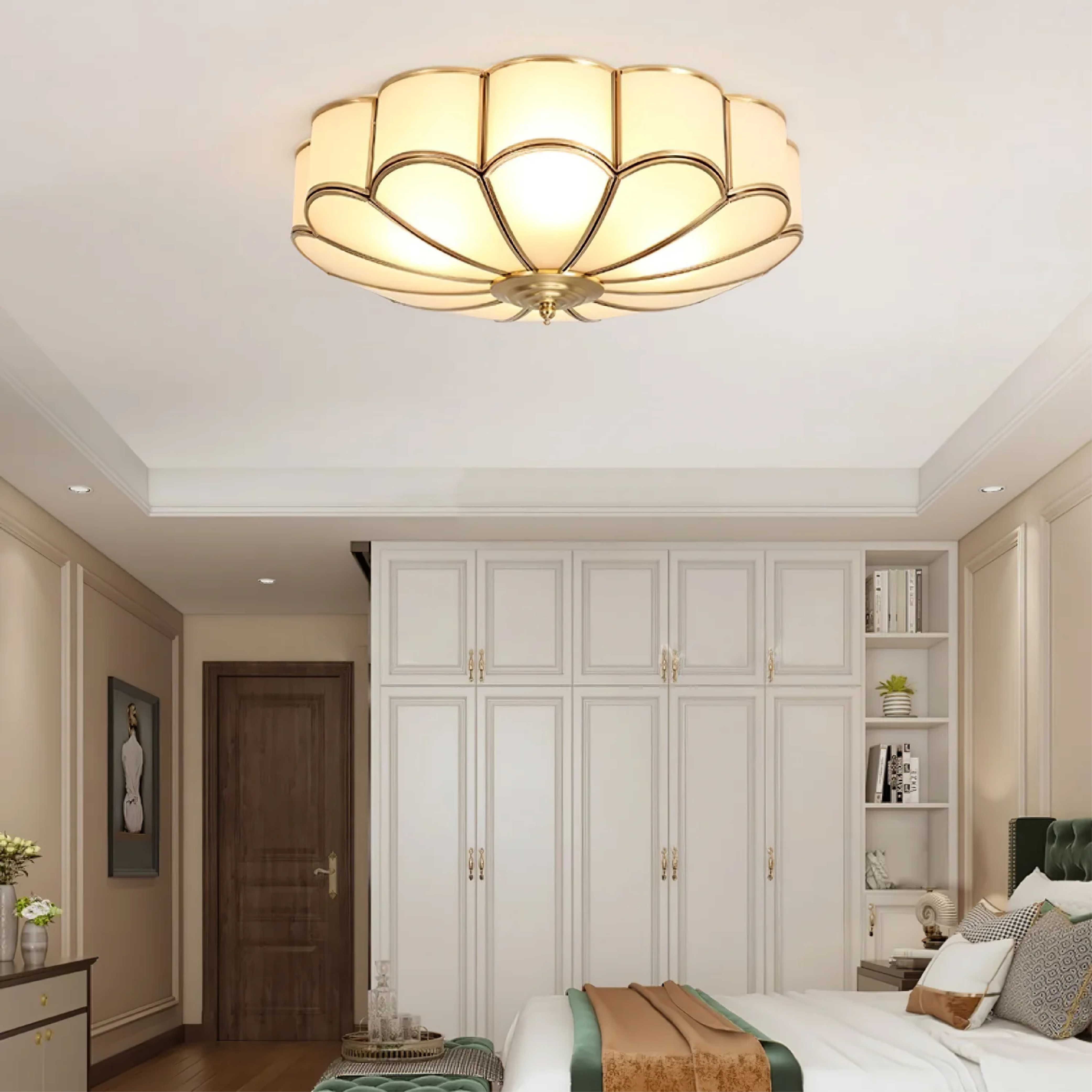 Vitasphere | Sculptural Flower-shaped Glass Ceiling Lamp 0