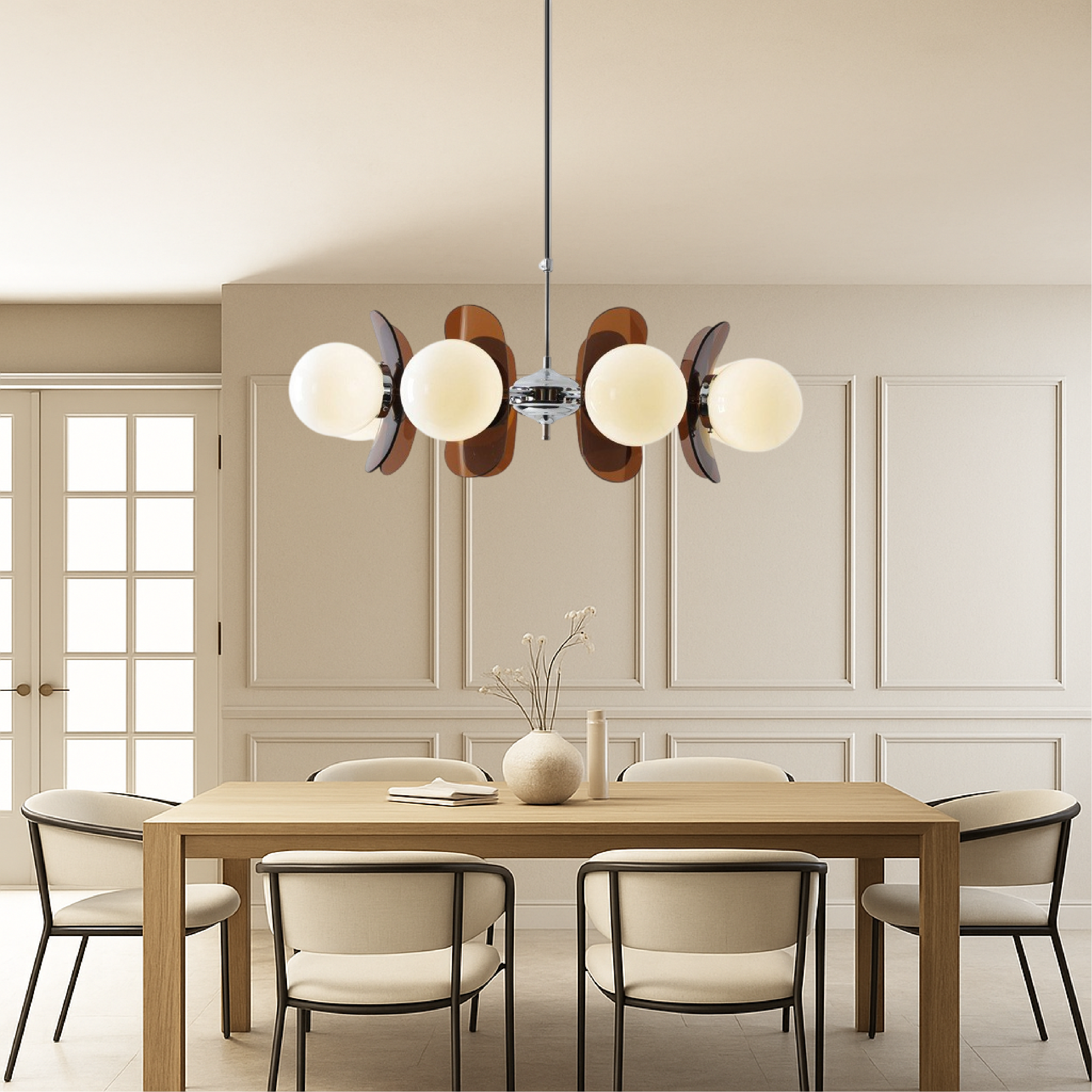 Voltra | Vintage Bauhaus Style Chandelier for Home Interiors 4