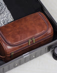 VoyageLux | Premium Leather Toiletry Bag for Men – Ideal for Travel & Organization 2