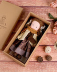 Waldorf Handmade Plush Dolls for Baby Doll Toys Cute/Fun Dresses with Scarf Vinyl Dolls for Girls Birthday Gift Dress Up Doll 11