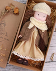 Waldorf Handmade Plush Dolls for Baby Doll Toys Cute/Fun Dresses with Scarf Vinyl Dolls for Girls Birthday Gift Dress Up Doll 13