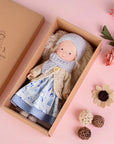 Waldorf Handmade Plush Dolls for Baby Doll Toys Cute/Fun Dresses with Scarf Vinyl Dolls for Girls Birthday Gift Dress Up Doll 1