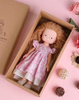 Waldorf Handmade Plush Dolls for Baby Doll Toys Cute/Fun Dresses with Scarf Vinyl Dolls for Girls Birthday Gift Dress Up Doll 4