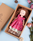 Waldorf Handmade Plush Dolls for Baby Doll Toys Cute/Fun Dresses with Scarf Vinyl Dolls for Girls Birthday Gift Dress Up Doll 5