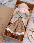 Waldorf Handmade Plush Dolls for Baby Doll Toys Cute/Fun Dresses with Scarf Vinyl Dolls for Girls Birthday Gift Dress Up Doll 8