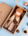 Waldorf Handmade Plush Dolls for Baby Doll Toys Cute/Fun Dresses with Scarf Vinyl Dolls for Girls Birthday Gift Dress Up Doll 9