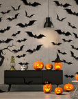 Wall Stickers 3D Halloween Bat Decorations Set 1