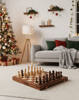 WalnutCraft | Elegant Classic Foldable Wooden Chess Set 2