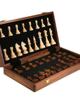 WalnutCraft | Elegant Classic Foldable Wooden Chess Set 3