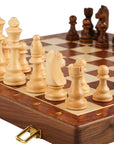 WalnutCraft | Elegant Classic Foldable Wooden Chess Set 4