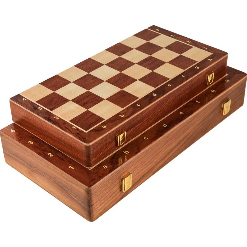 WalnutCraft | Elegant Classic Foldable Wooden Chess Set 6