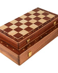 WalnutCraft | Elegant Classic Foldable Wooden Chess Set 6