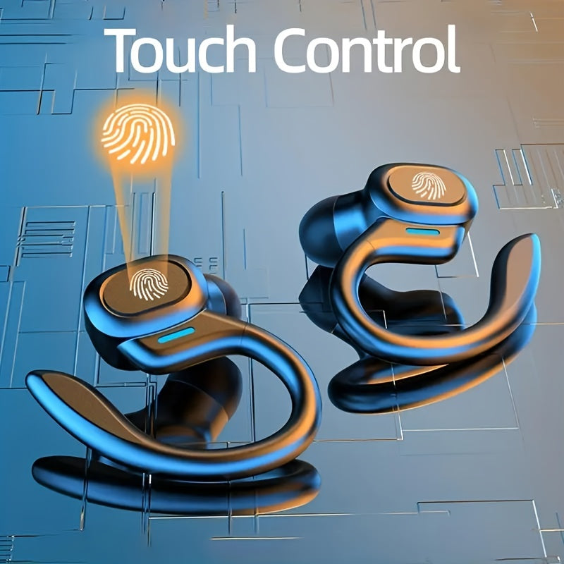 Waterproof Bluetooth Earbuds with Ergonomic Fit and Touch Control for Athletes - Wireless, IPX7 Rating, 6-Hour Battery Life 2
