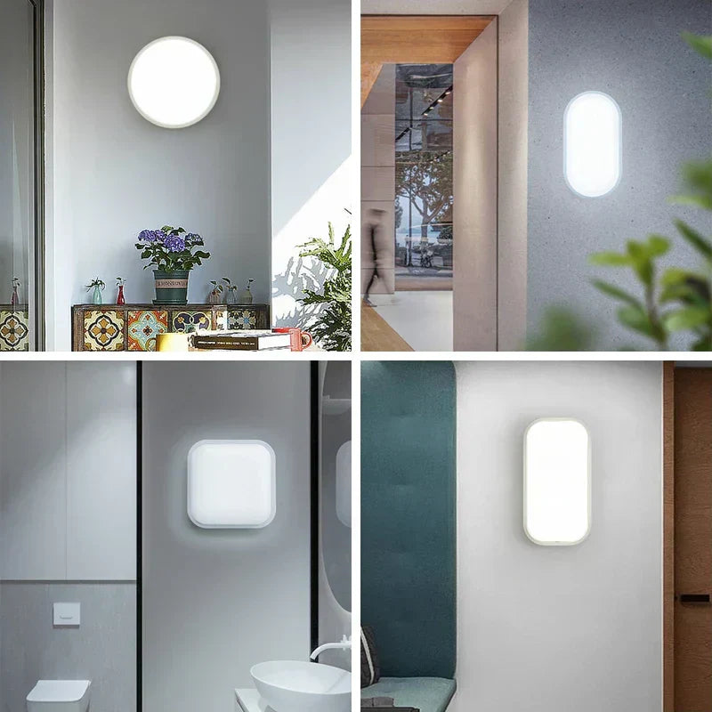Waterproof Ceiling Light LED Moisture Resistant for Bathroom Kitchen Dustproof 5