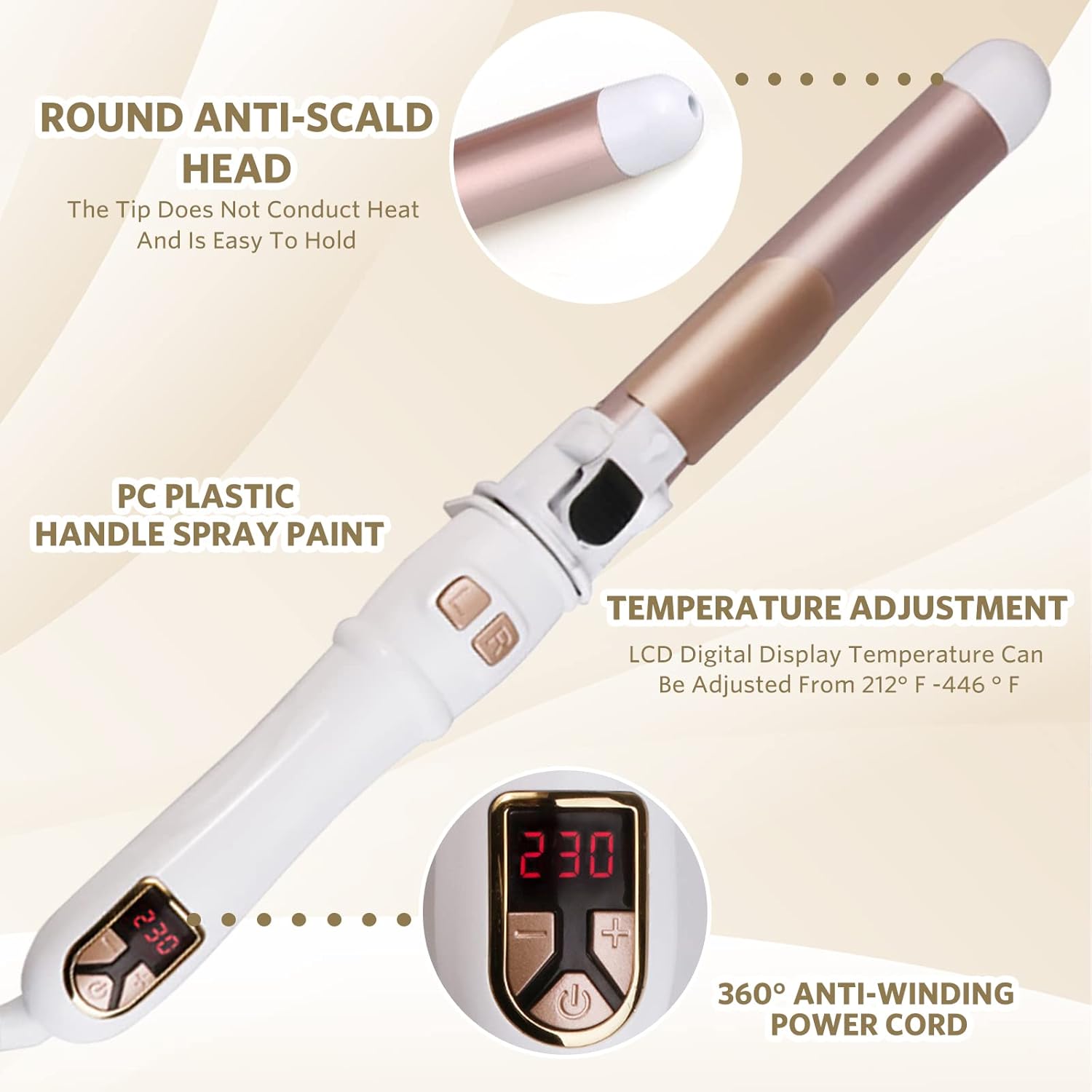 WaveLuxe | Dual Barrel Curling Iron & Hair Dryer for Effortless Styling at Home 3