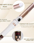 WaveLuxe | Dual Barrel Curling Iron & Hair Dryer for Effortless Styling at Home 3