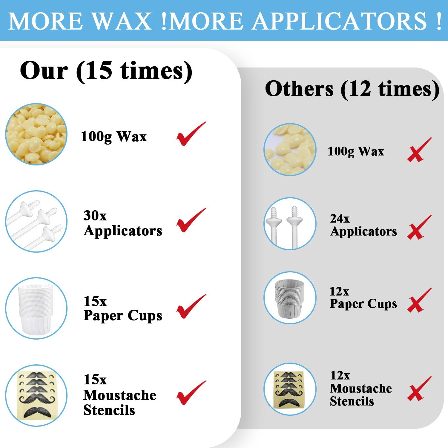 WaxAway Pro Kit | Nose & Ear Hair Removal Wax Kit for Men – Painless Strip Removal 2