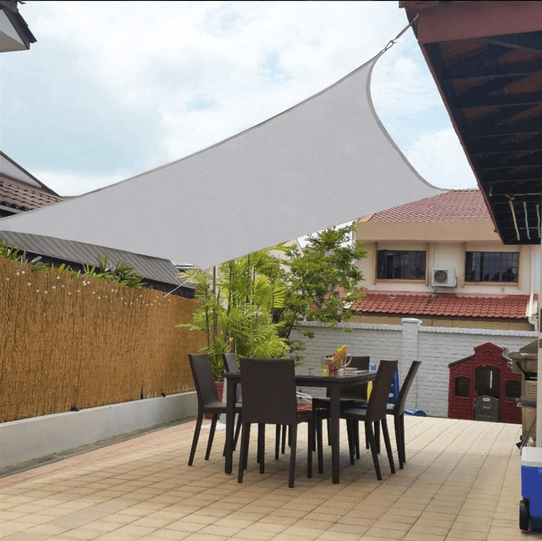Weather-Resistant Polyester Shade for Balcony and Terrace Protection – Decorative Outdoor Canopy, Multiple Sizes Available 10