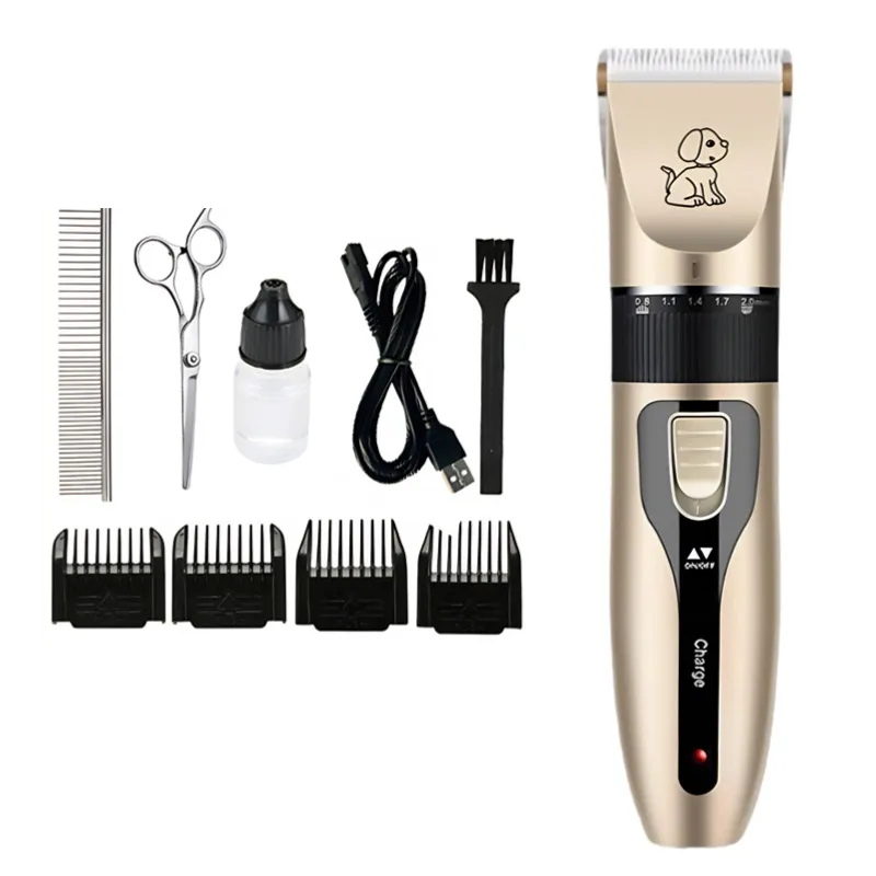 Whisper-Quiet Dog Grooming Clippers with Long-Lasting Battery and Precision Blades for Stress-Free Pet Care 0
