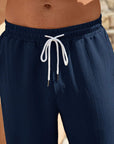 Matteo | Men’s Wide-Leg Casual Shorts with Drawstring Waist