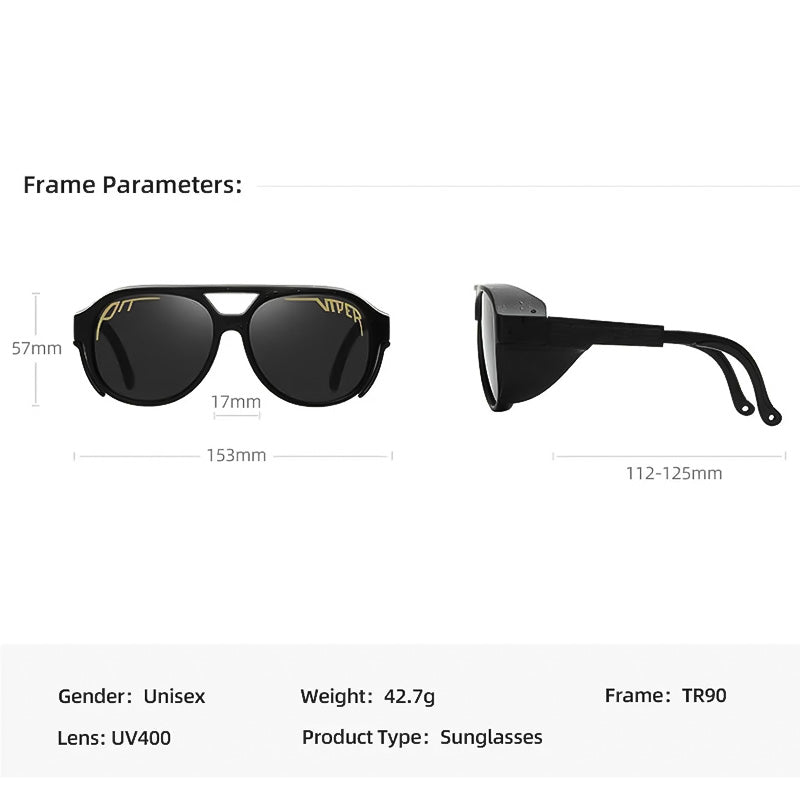 Windproof UV400 Viper Motorcycle Sunglasses 2