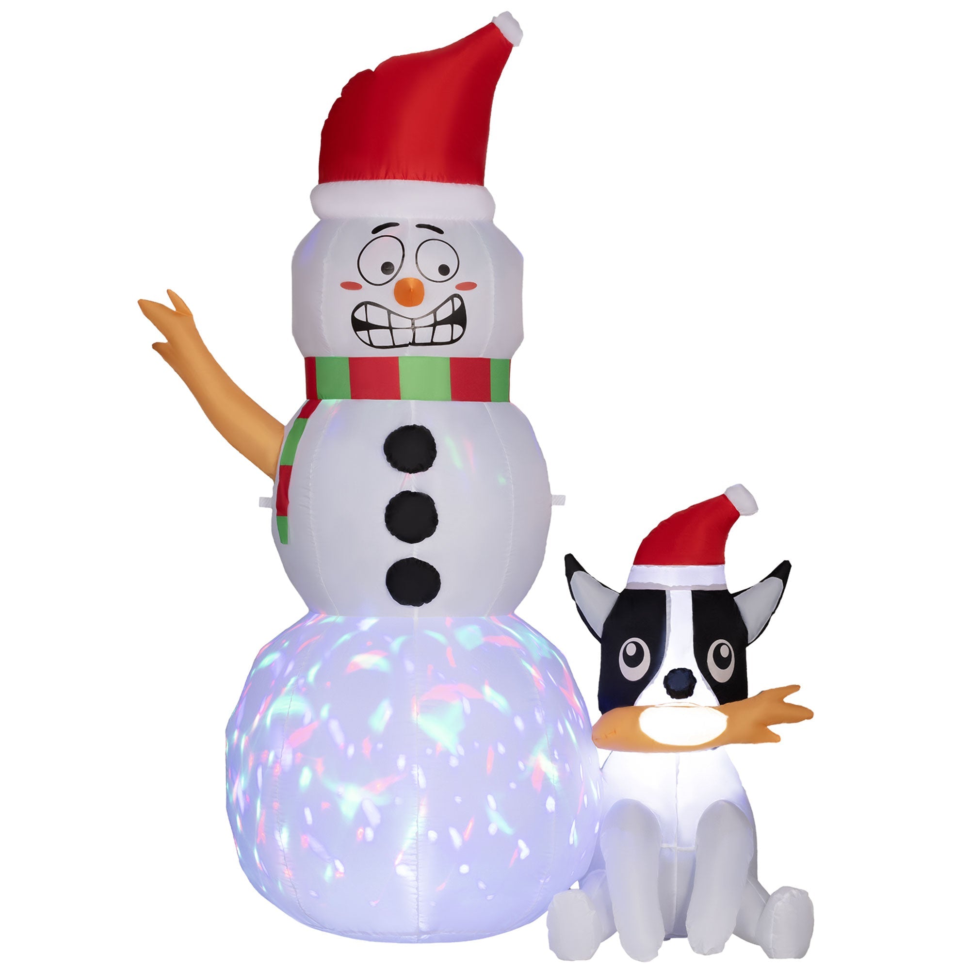 WinterPals – Inflatable Christmas Decoration with Snowman and Dog 0