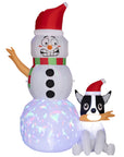 WinterPals – Inflatable Christmas Decoration with Snowman and Dog 0