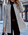 Women's Ankle Length Coat with Notch Lapels – Elegant Winter Coats for Women 0