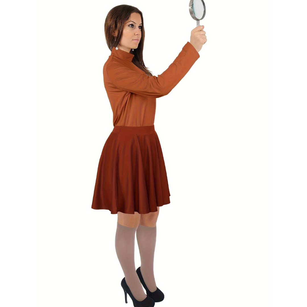 Women’s Cartoon Halloween Costume Set | Long Sleeve Turtleneck Mini 1