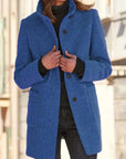 Women's Casual Long Sleeve Coat with Stand Collar – Versatile Winter Jacket for Outdoor Activities 0
