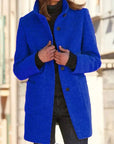 Women's Casual Long Sleeve Coat with Stand Collar – Versatile Winter Jacket for Outdoor Activities 1
