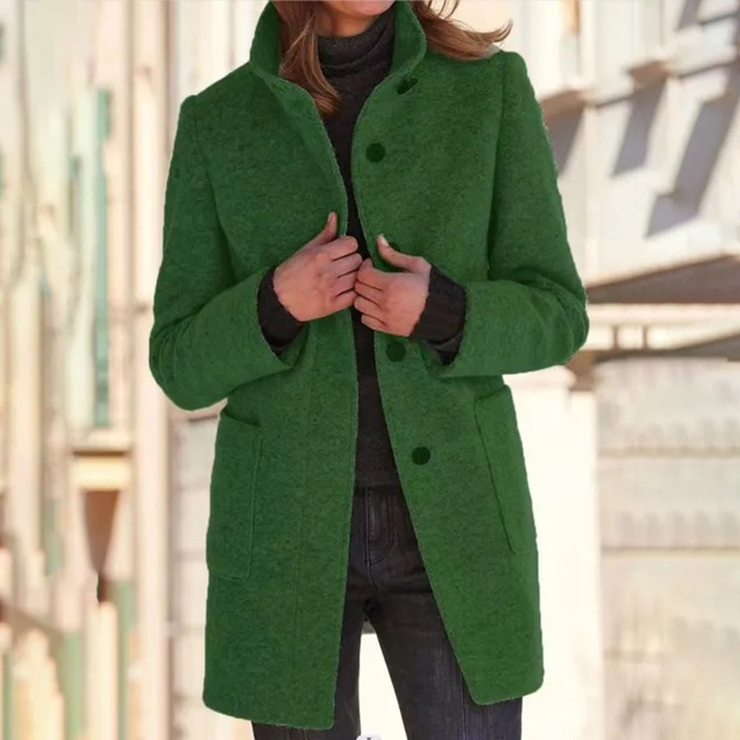 Women's Casual Long Sleeve Coat with Stand Collar – Versatile Winter Jacket for Outdoor Activities 3