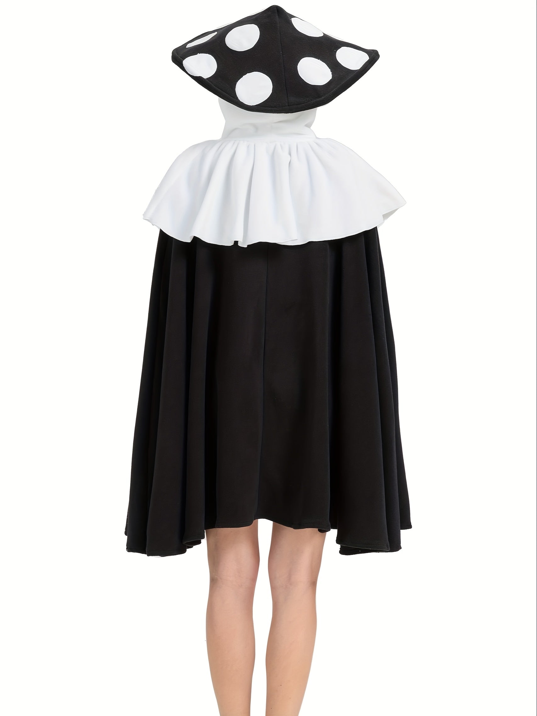 Women’s Fantasy Oversized Mushroom Halloween Costume Cape | Hooded Cloak 1