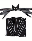 Women's Gothic Striped Halloween Costume Dress | Mini 2