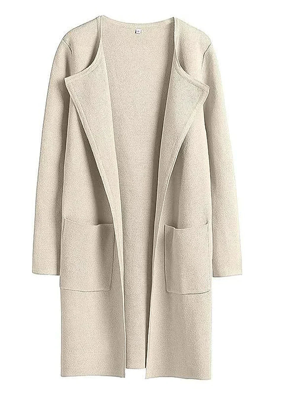 Women&#39;s Knee-Length Wool Blend Coat with Relaxed Fit and Wide Lapel - Stylish Winter Coat 11