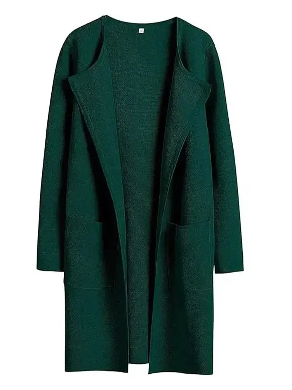 Women&#39;s Knee-Length Wool Blend Coat with Relaxed Fit and Wide Lapel - Stylish Winter Coat 13