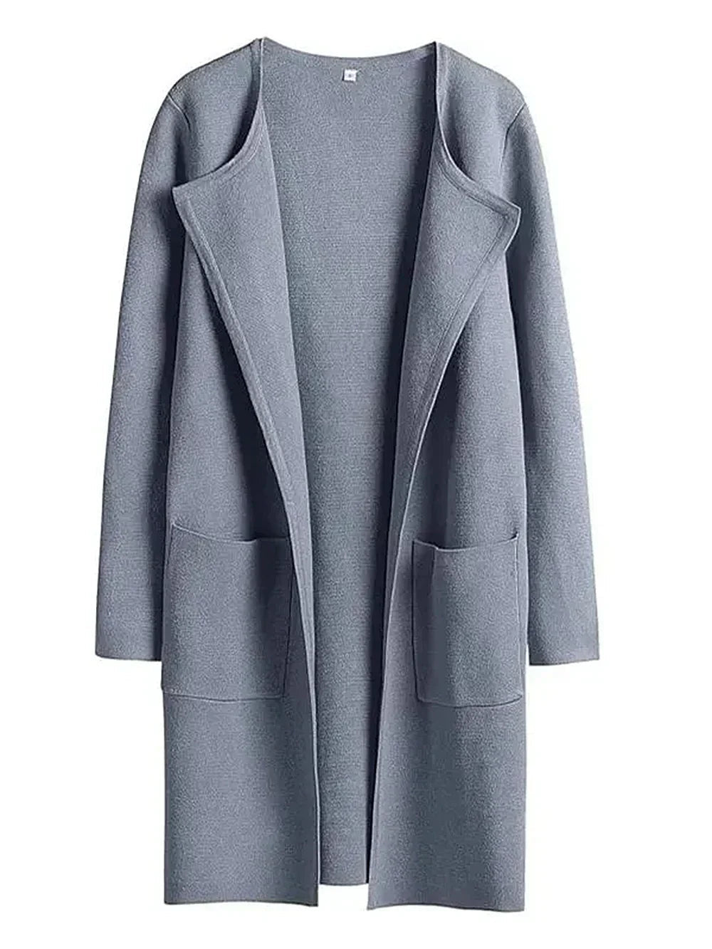 Women&#39;s Knee-Length Wool Blend Coat with Relaxed Fit and Wide Lapel - Stylish Winter Coat 15