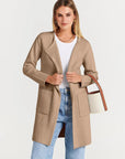 Women's Knee-Length Wool Blend Coat with Relaxed Fit and Wide Lapel - Stylish Winter Coat 2