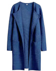 Women's Knee-Length Wool Blend Coat with Relaxed Fit and Wide Lapel - Stylish Winter Coat 9
