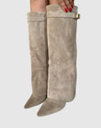Women's Knee High Boots - Elegant Black Leather Footwear for Style and Comfort 0