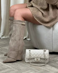 Women's Knee High Boots - Elegant Black Leather Footwear for Style and Comfort 6