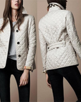 Women's Lightweight Quilted Coat with Button Closure – Stylish Casual Outerwear for Autumn and Spring 4