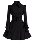 Women's Lightweight Windbreaker Trench Coat – Slim Fit Medium Length for Spring and Fall 0